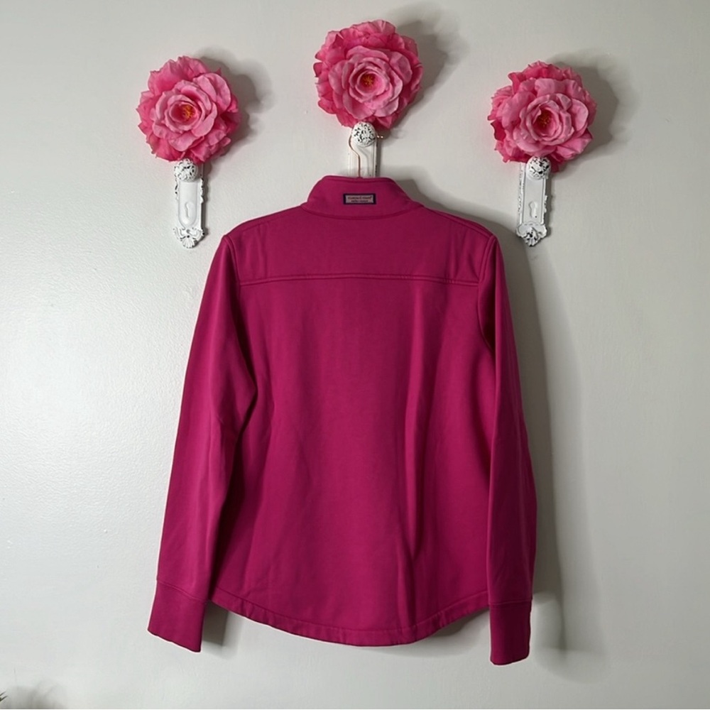 Vineyard Vines Brushed Terry Relaxed Shep Shirt in HTF color Berry, Medium. - Picture 12 of 13